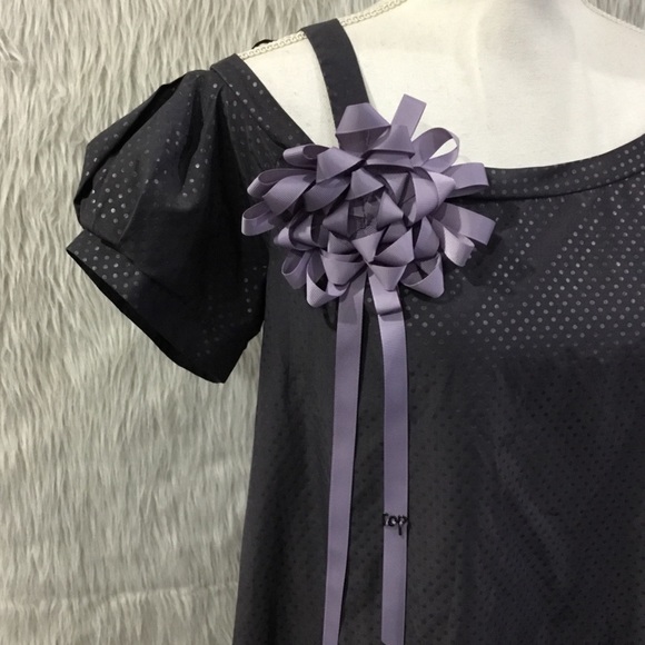 Copine gray off the shoulder dress - Picture 2 of 8